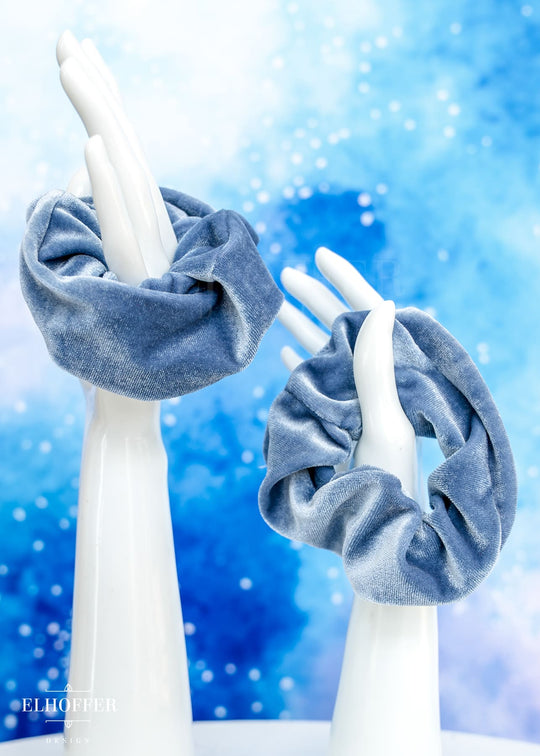 Angelite Velvet Scrunchie