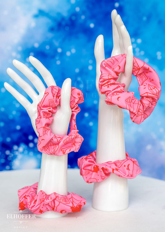 Pink Tarot Scrunchie