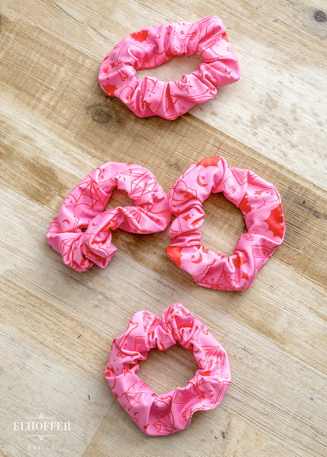 Pink Tarot Scrunchie