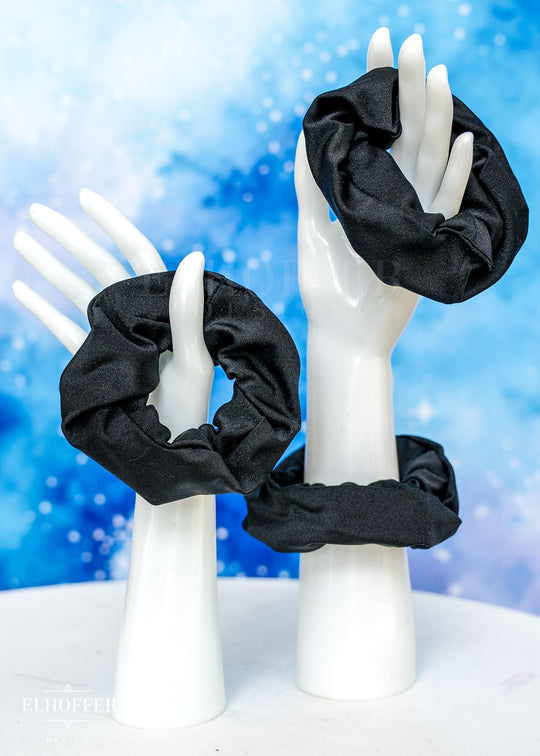 Black Spandex Scrunchie