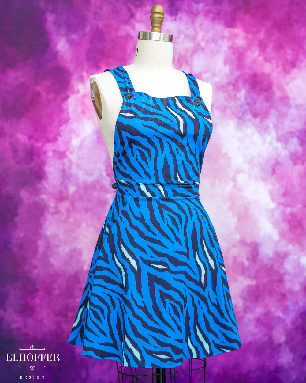 Essential Dorothy Pinafore - Blue Tiger