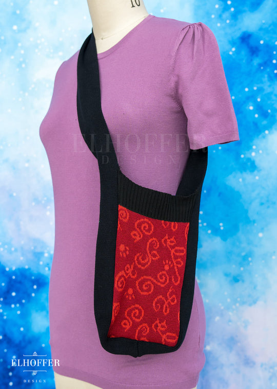 Knit Cross-Body Small Satchel - Pensive Chair