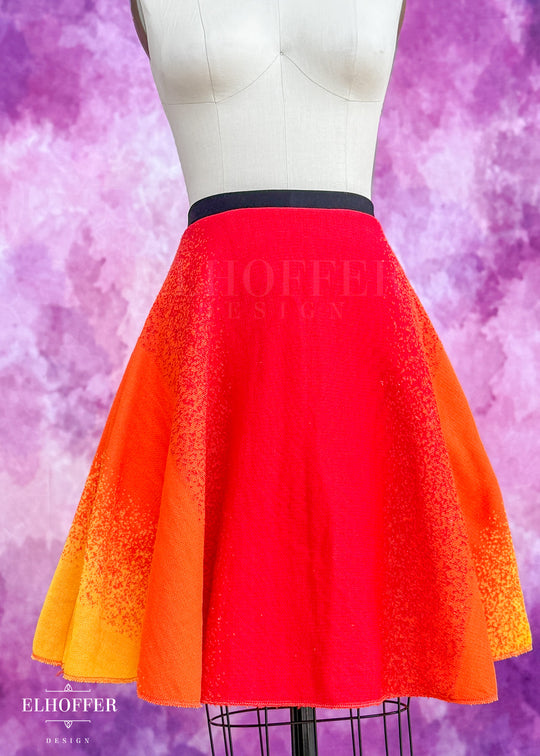 PREORDER - Demon Scars Knit Skirt - Handkerchief or Circle Skirt