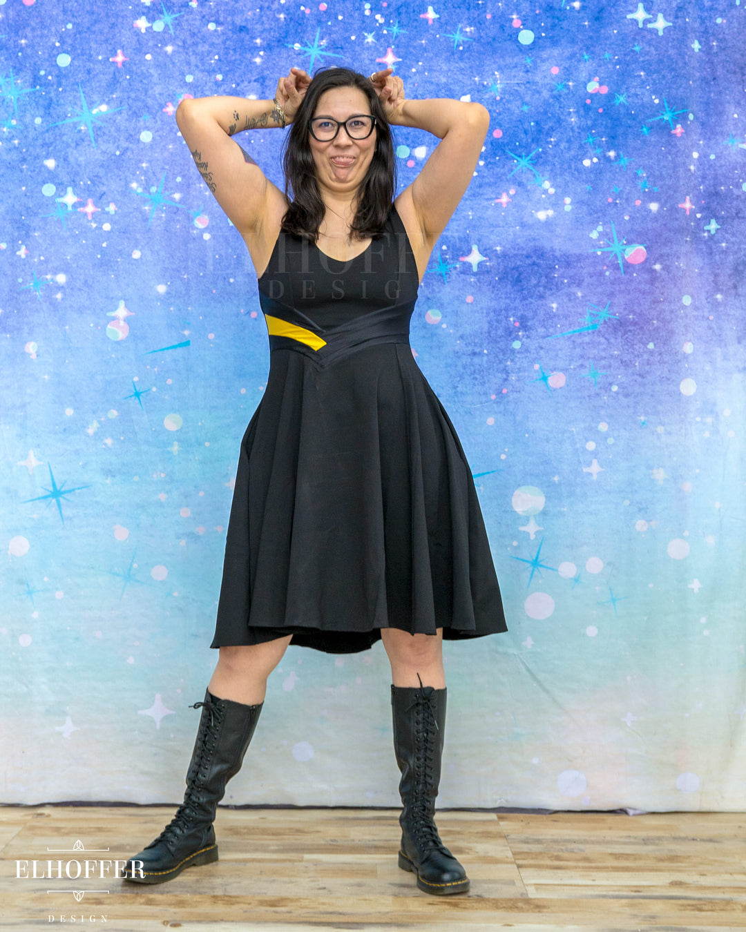 Marvelous Mischief Dress - Storm Black
