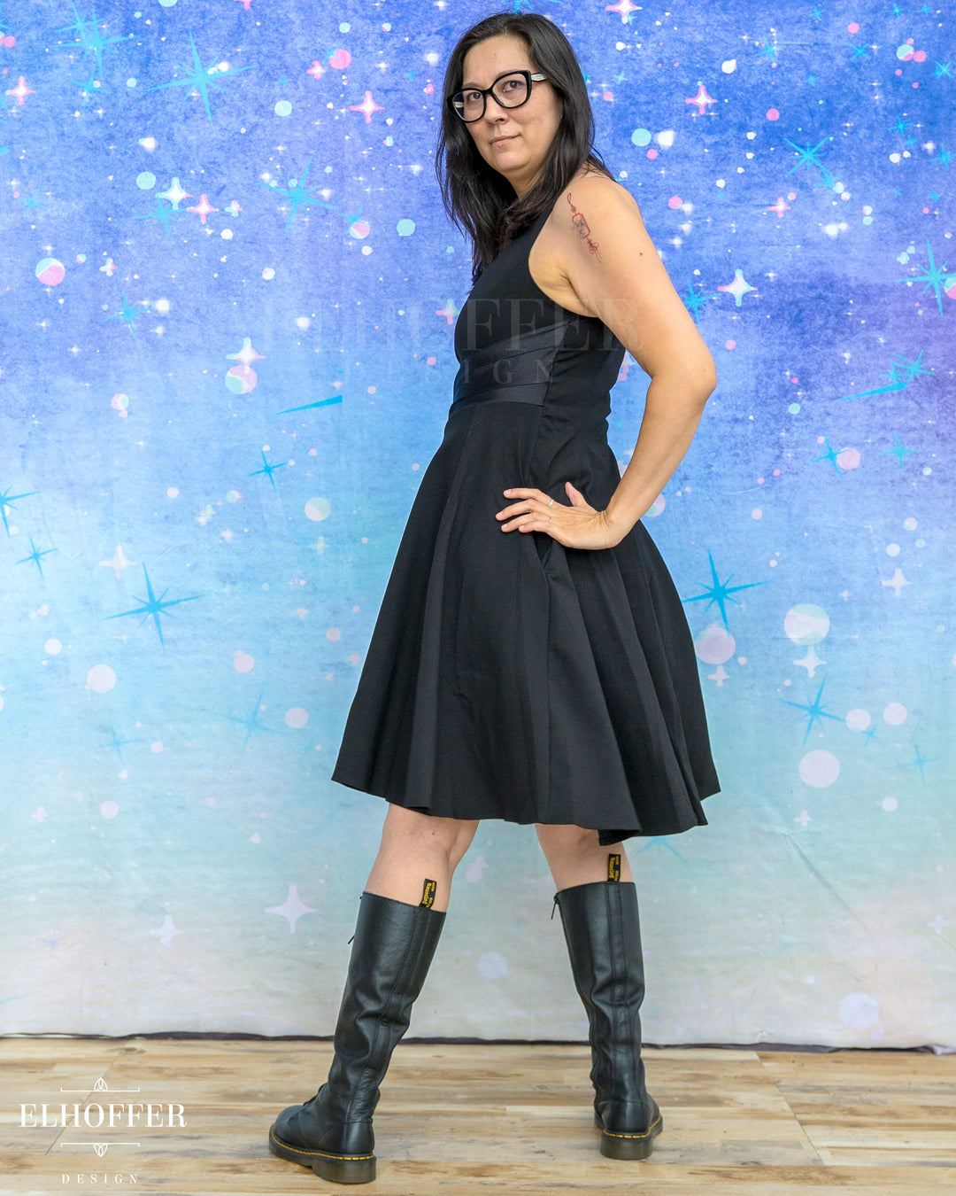 Marvelous Mischief Dress - Storm Black