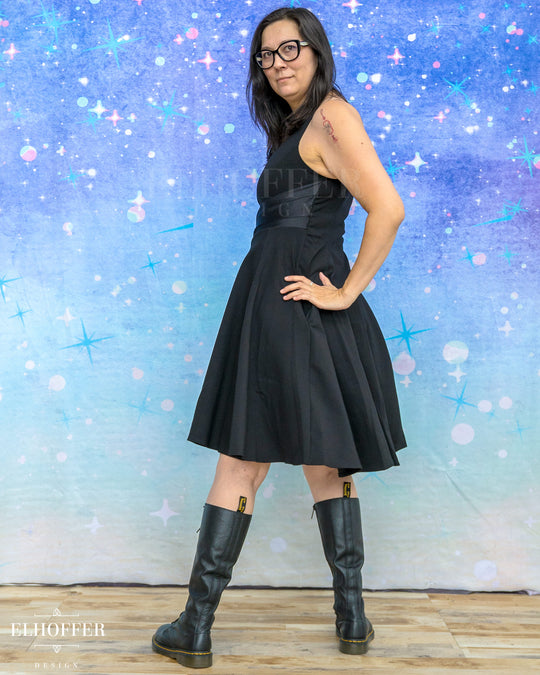 Marvelous Mischief Dress - Storm Black