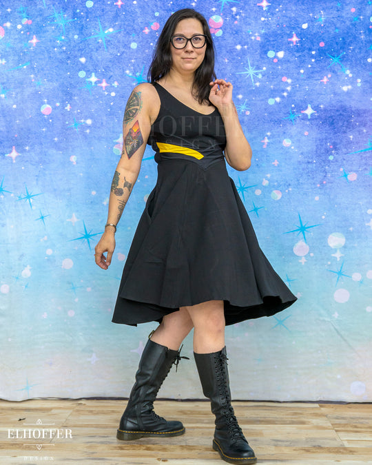 Marvelous Mischief Dress - Storm Black