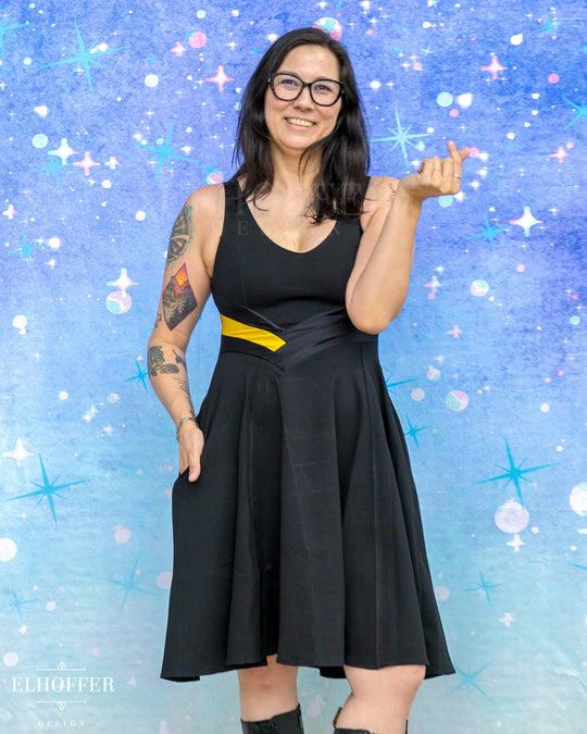 Marvelous Mischief Dress - Storm Black