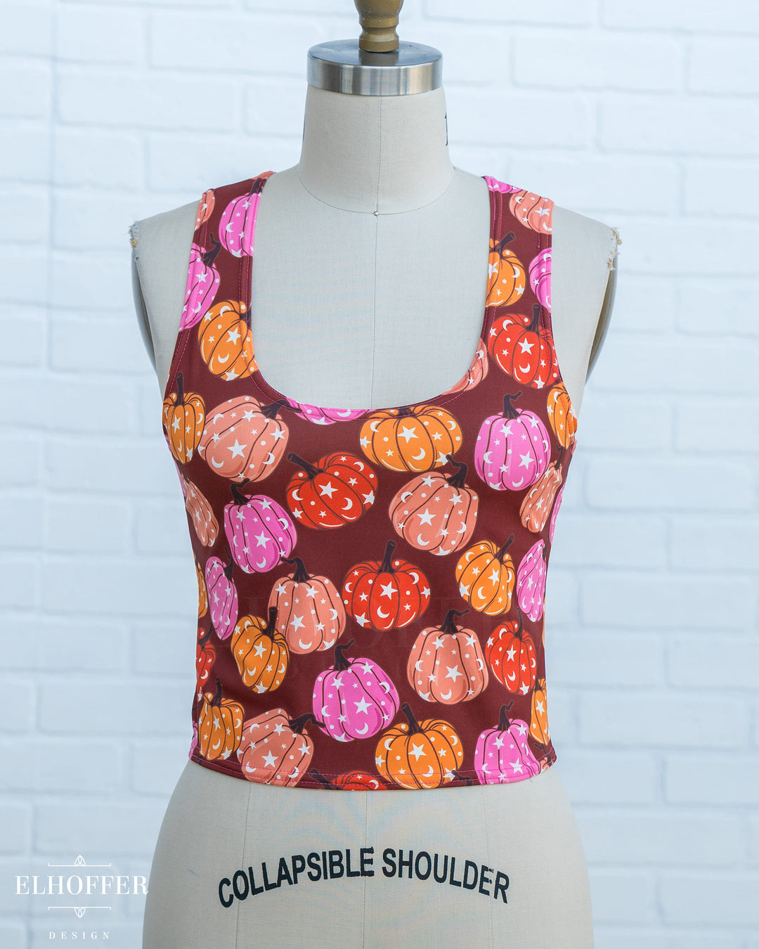 Handmade Buffy Crop Top - Pumpkin Witch