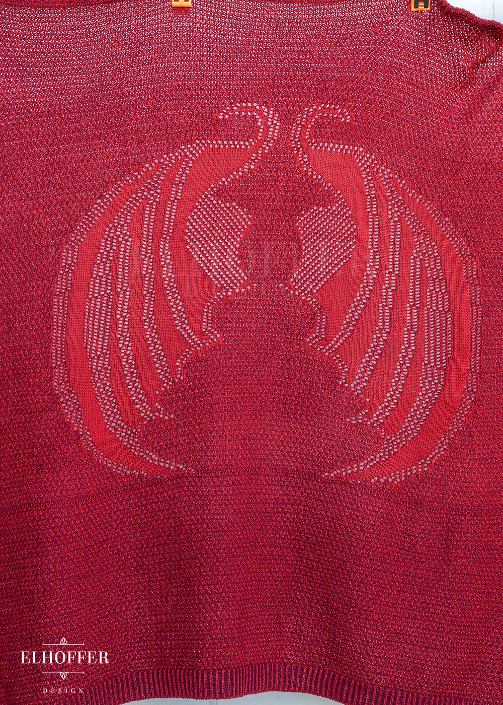 Remnant Raw Blanket - Fae of Night & Stars Robe Knit Panel - Vamp Red