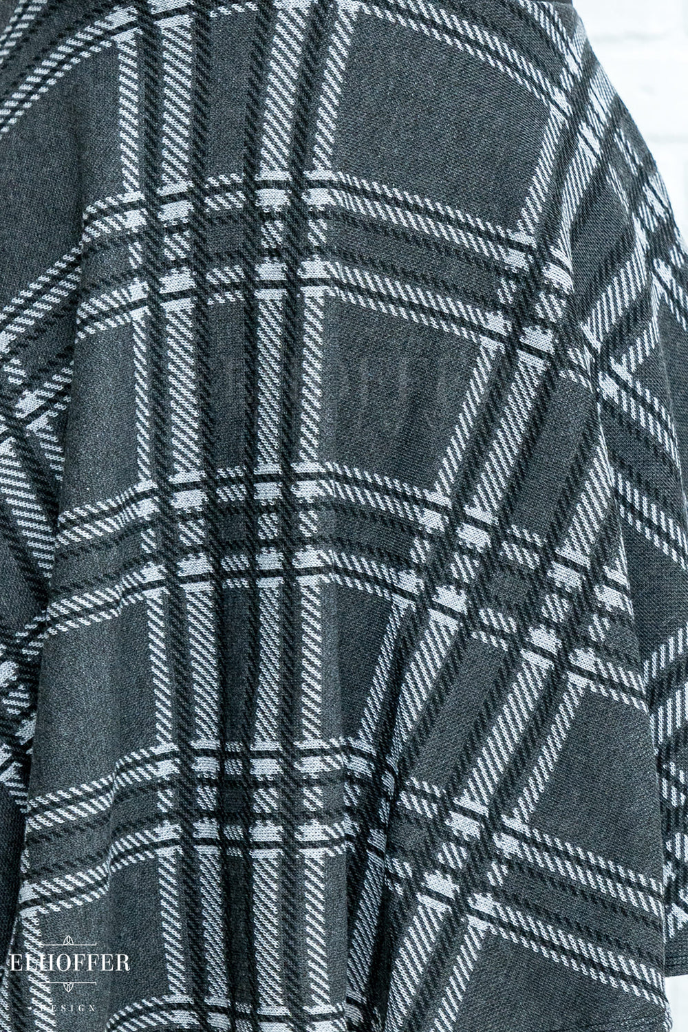 Essential Charcoal Tartan Handkerchief Skirt