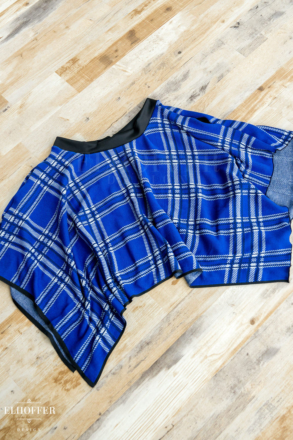 Essential Cobalt Tartan Handkerchief Skirt