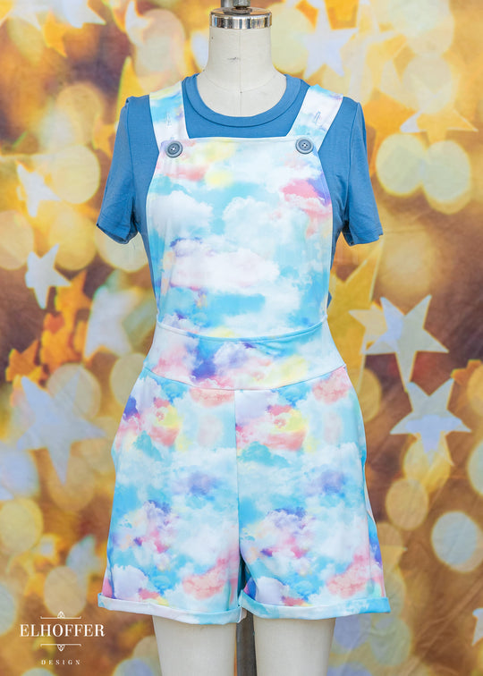 Essential Taurus Overalls - Rainbow Pastel Clouds