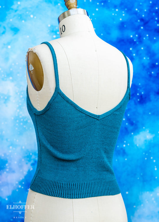 PREORDER - Essential Kitty Cami Crop - Runic Teal - Choose Your Own Adventure