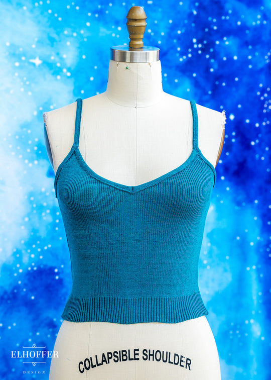 PREORDER - Essential Kitty Cami Crop - Runic Teal - Choose Your Own Adventure
