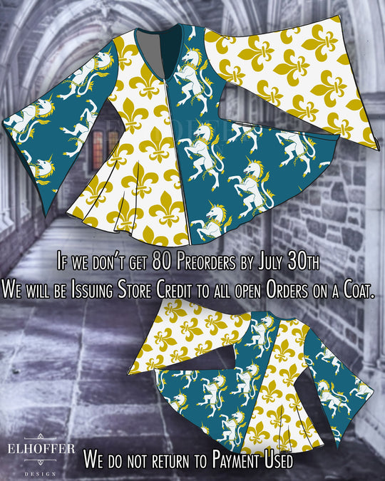 PREORDER - No Kings Coat - Unicorn Heraldry