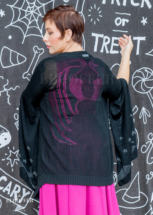 Fae of Night & Stars Cape Sleeve Longline Cardigan