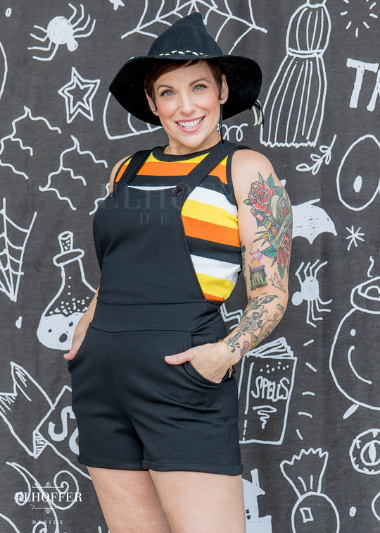 Essential Taurus Overalls - Black Ponte