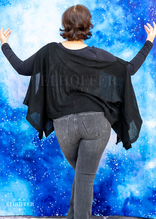 Essential Handmade Goddess Top - Dragonwing Shadow Black