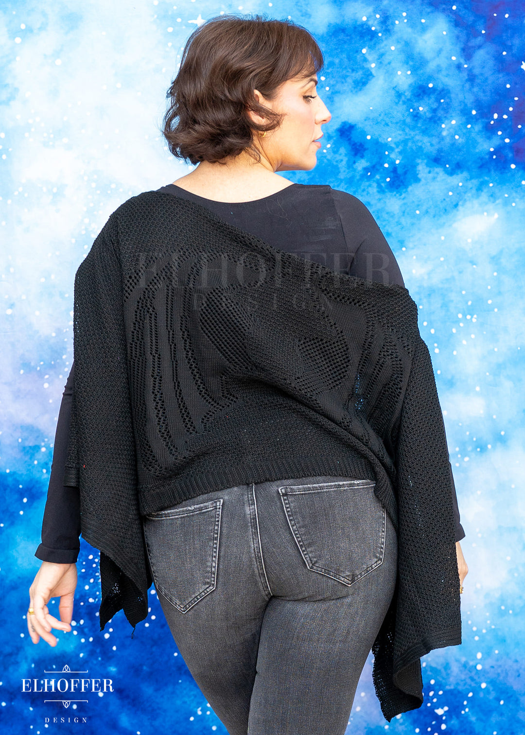 Essential Handmade Goddess Top - Dragonwing Shadow Black