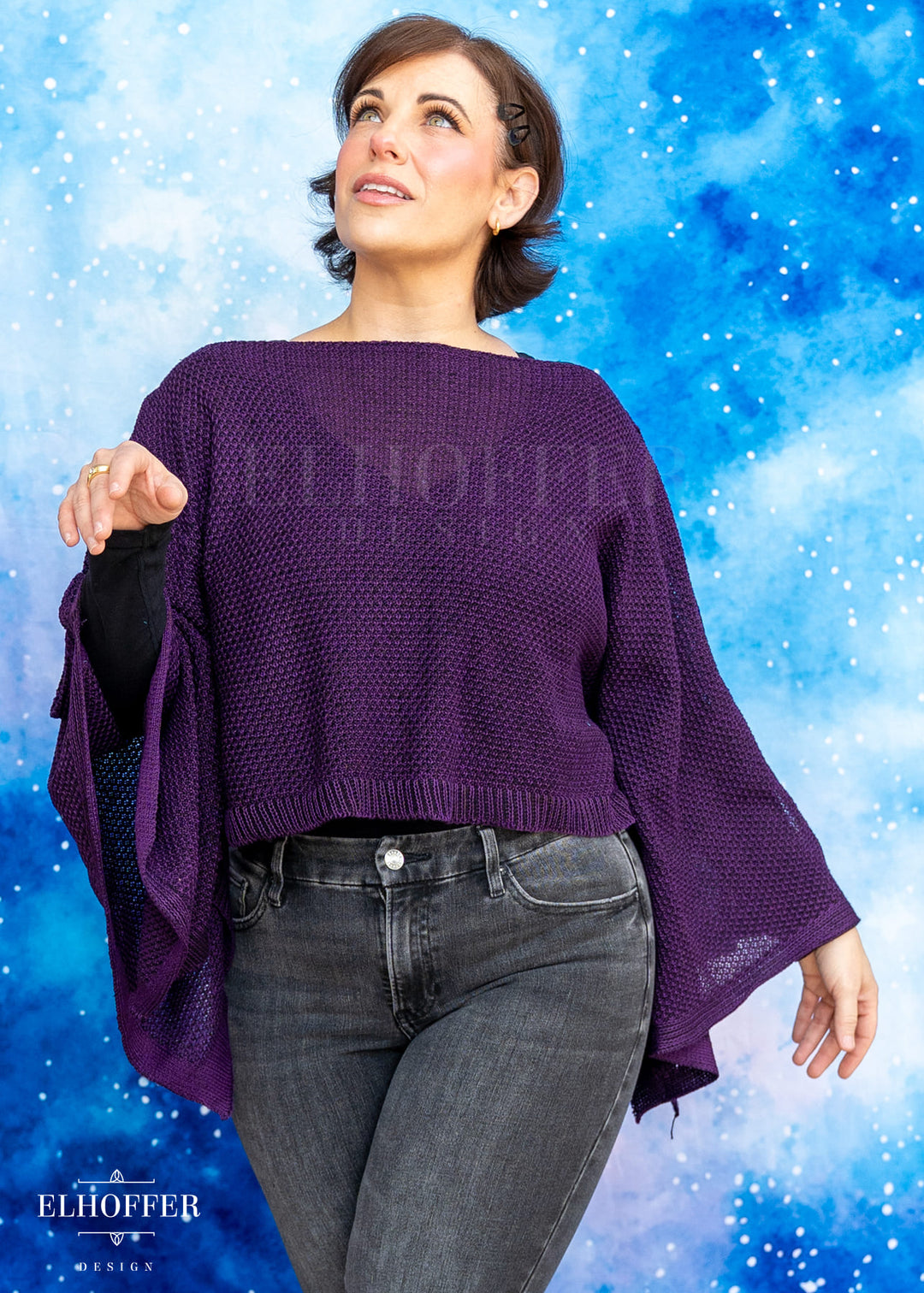 Essential Handmade Goddess Top - Sinister Purple