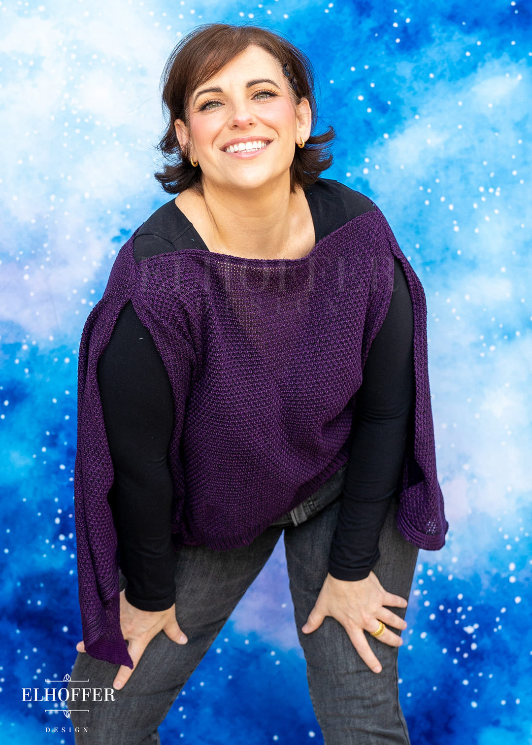 Essential Handmade Goddess Top - Sinister Purple