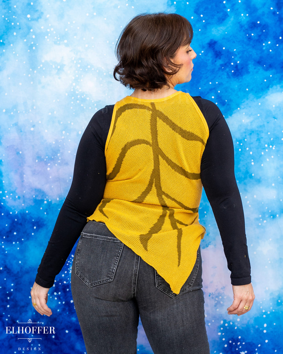 PREORDER - Essential Tink Leaf Top - Iris Gold