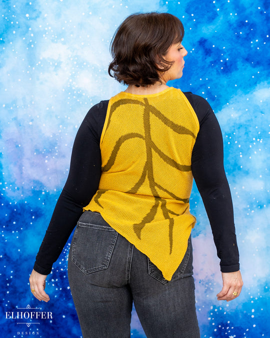 PREORDER - Essential Tink Leaf Top - Iris Gold