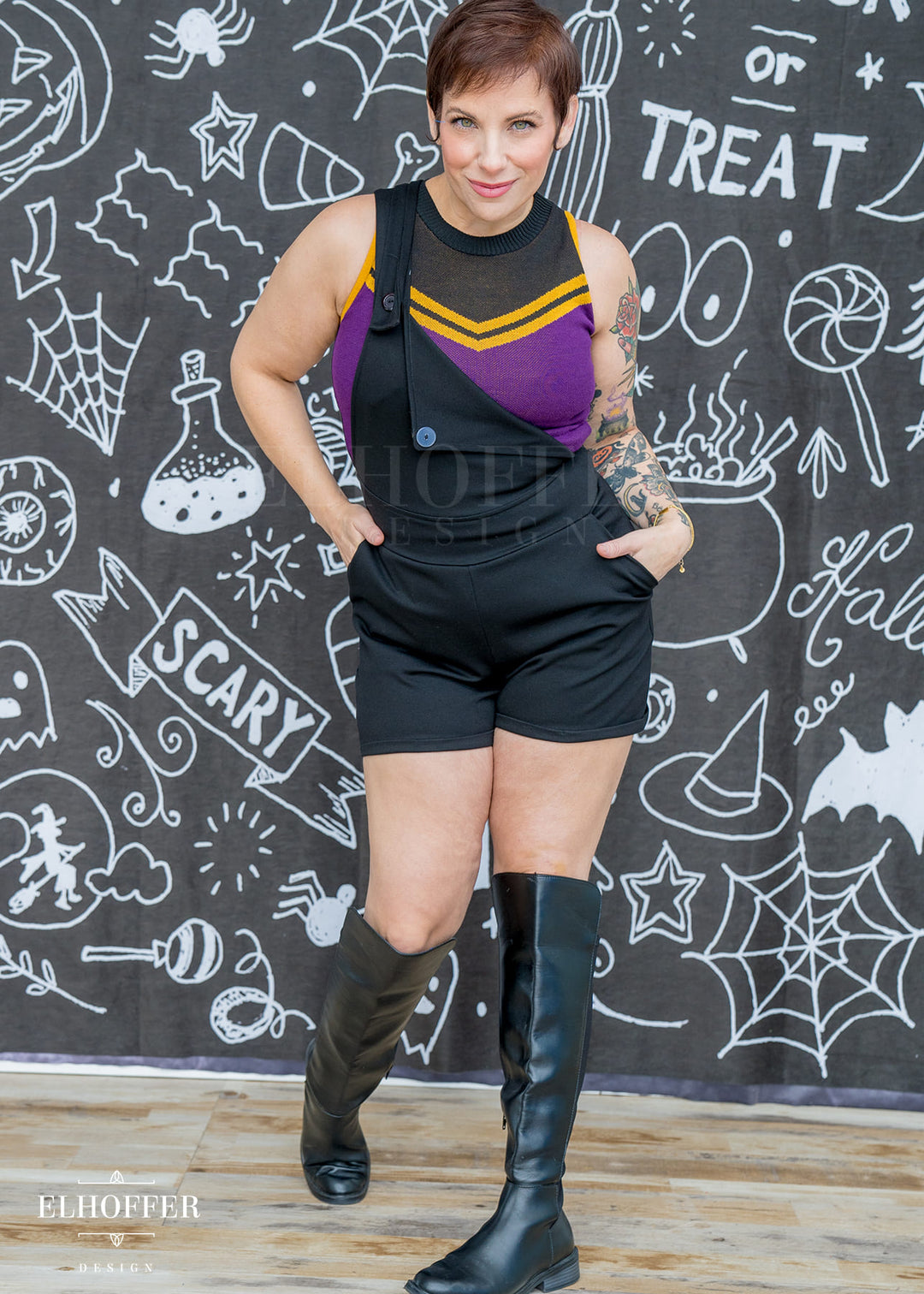 Essential Taurus Overalls - Black Ponte