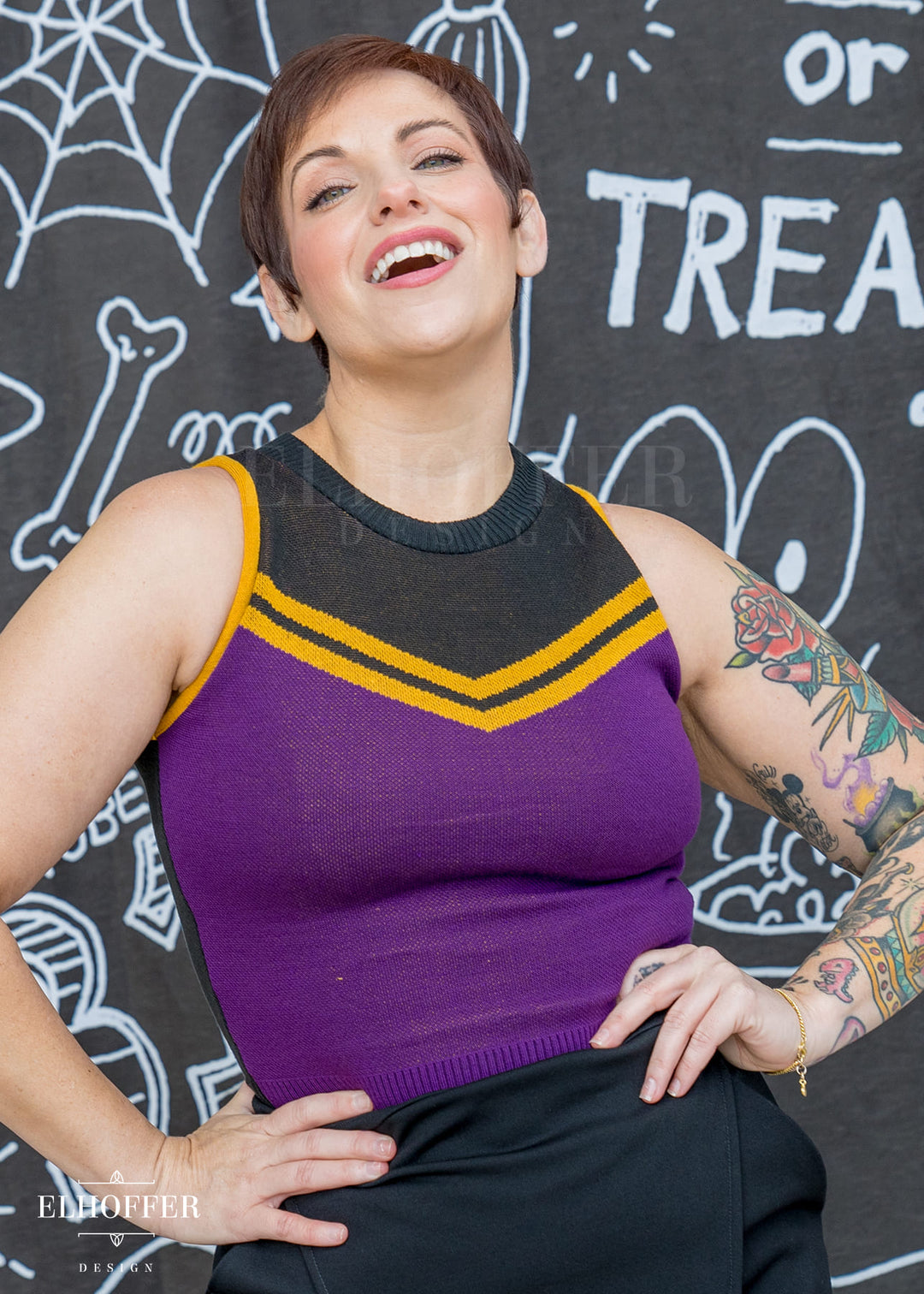 Caped Oracle Crop Top