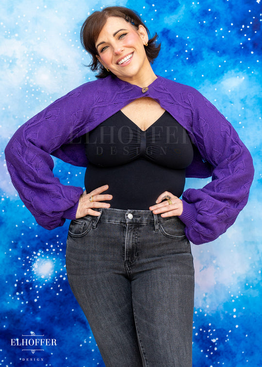 PREORDER - Elevensies Rosie Shrug - Moonrise Purple