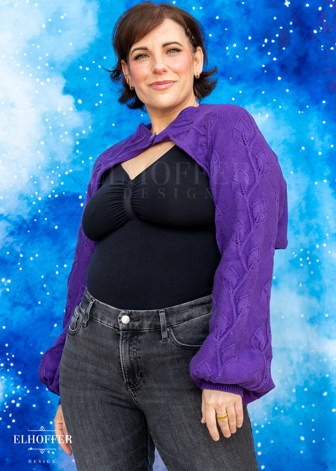 PREORDER - Elevensies Rosie Shrug - Moonrise Purple