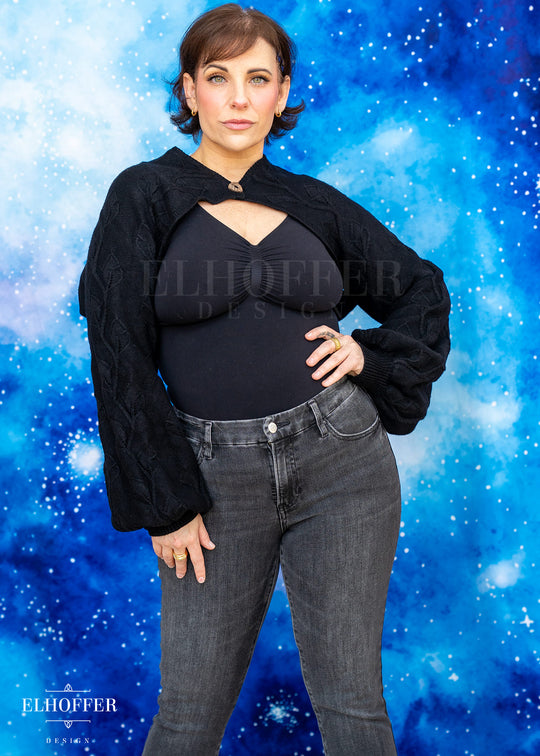 PREORDER - Elevensies Rosie Shrug - Wraith Black