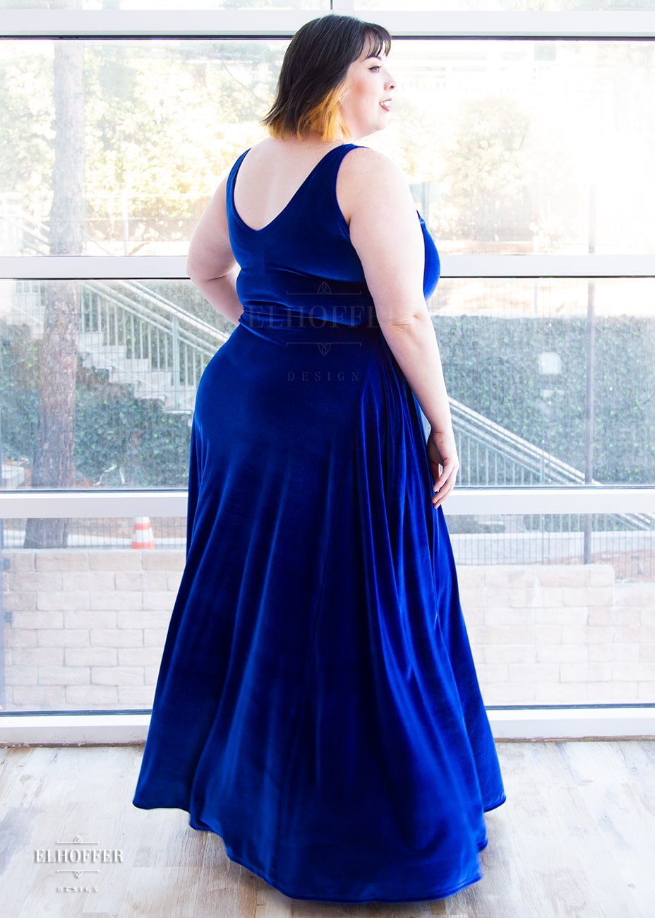 Essential Aquarius Maxi Dress - Sapphire Velvet