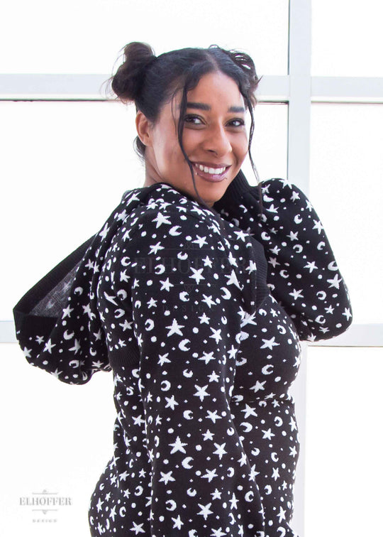 Essential Capricorn Crop Hoodie - Starry Witch