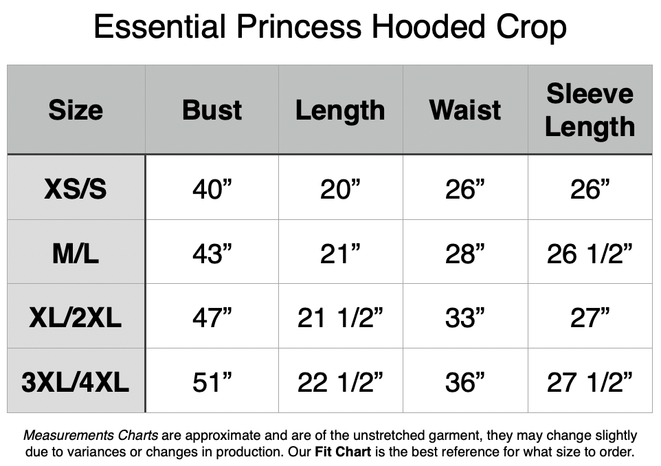 Retired - Essential Princess Hooded Crop Top - Soft Cobalt Retired