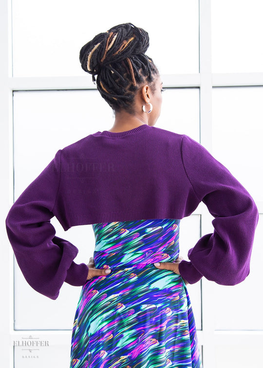 Retired Essential Capricorn Crew Crop - Sinister Purple Top