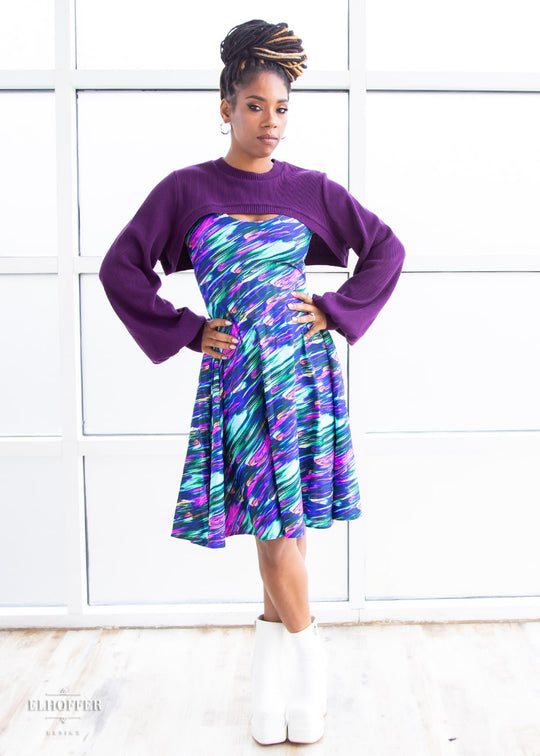 Retired Essential Capricorn Crew Crop - Sinister Purple Top