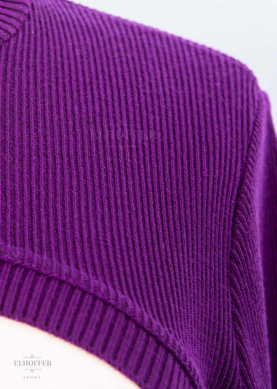 Essential Capricorn Crop Hoodie - Sinister Purple