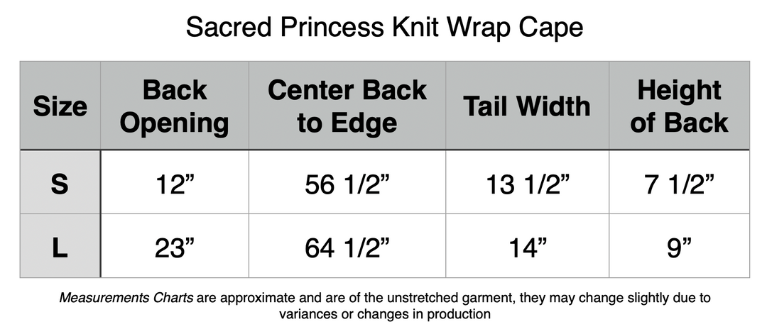 Retired Sacred Princess Knit Wrap Cape - Short Forest Green Cape