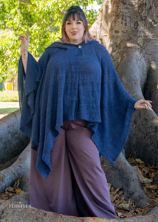 Essential Nomad Cape - Heathered Navy