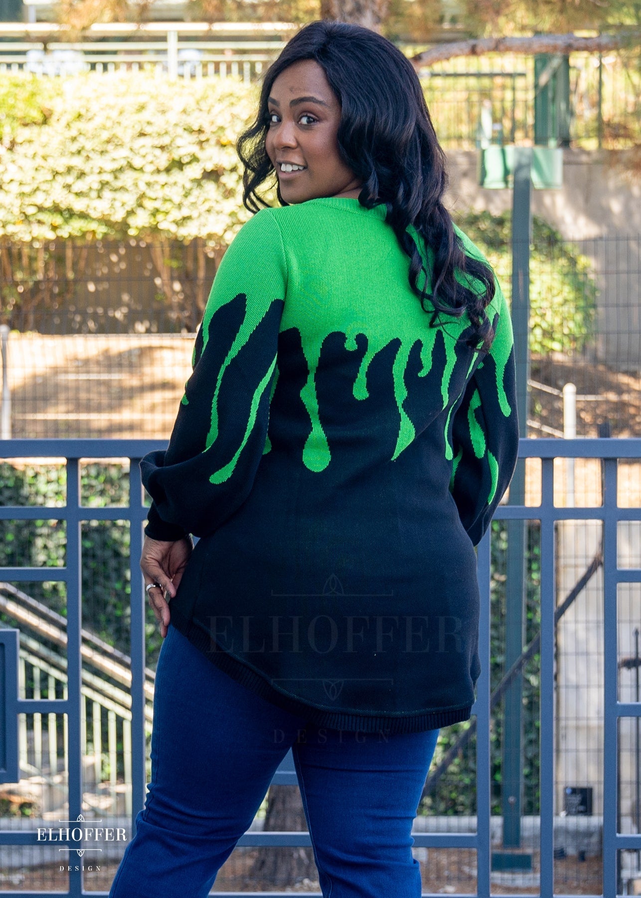 Essential Slime Goth Drip Oversize Sweater