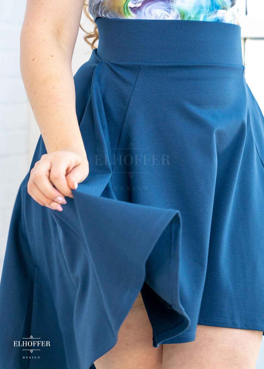 Essential Katie Lynn Skirt - Dark Denim Ponte