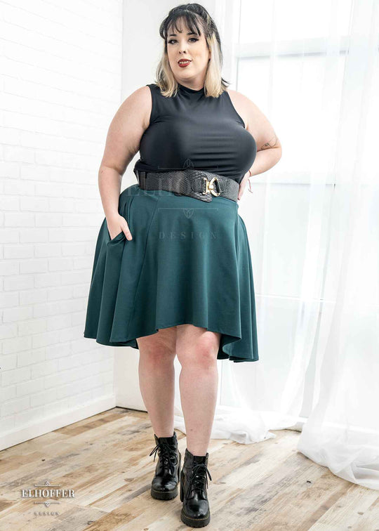 Essential Katie Lynn Skirt - Spruce Ponte