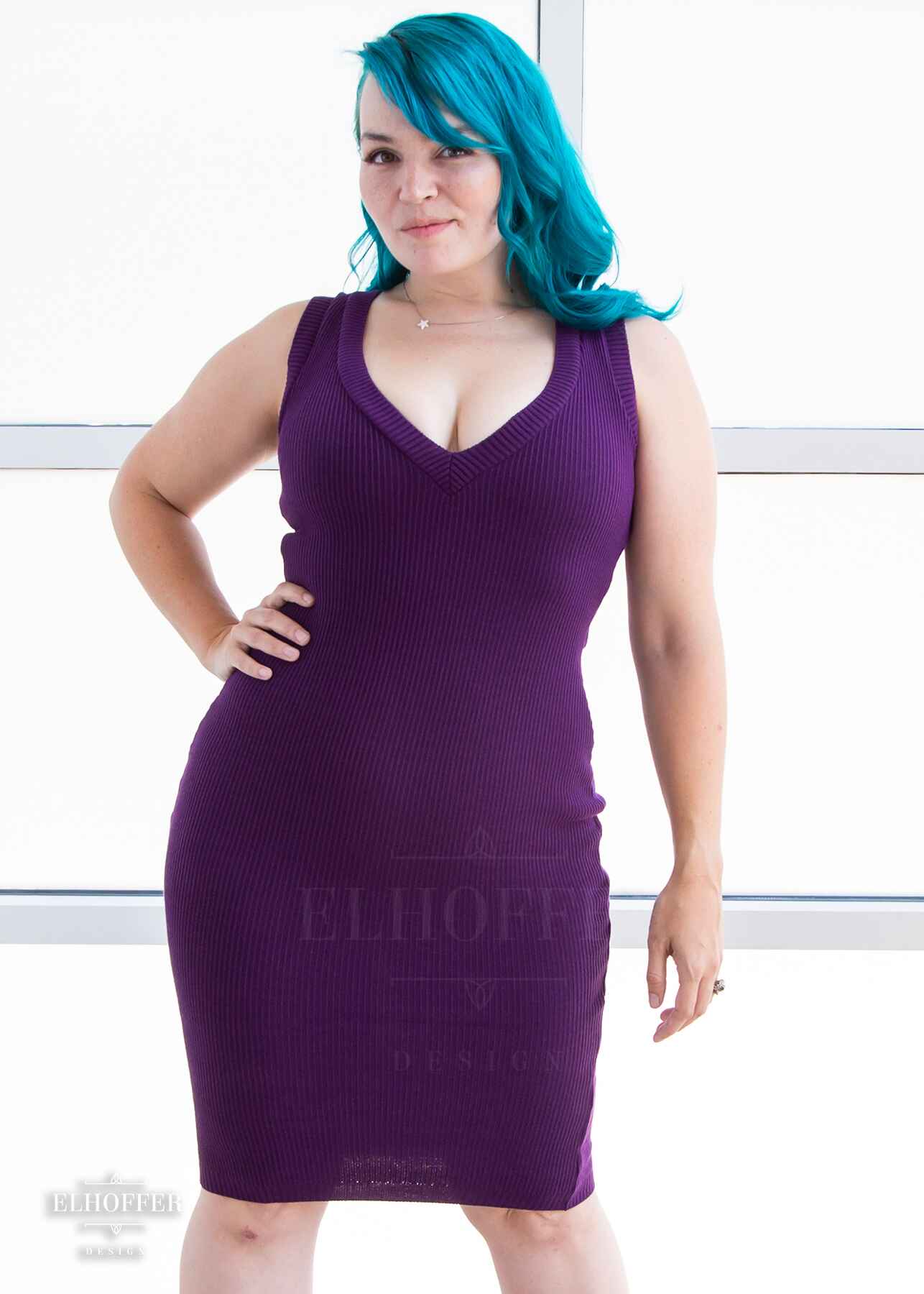 Essential Pisces Dress - Sinister Purple