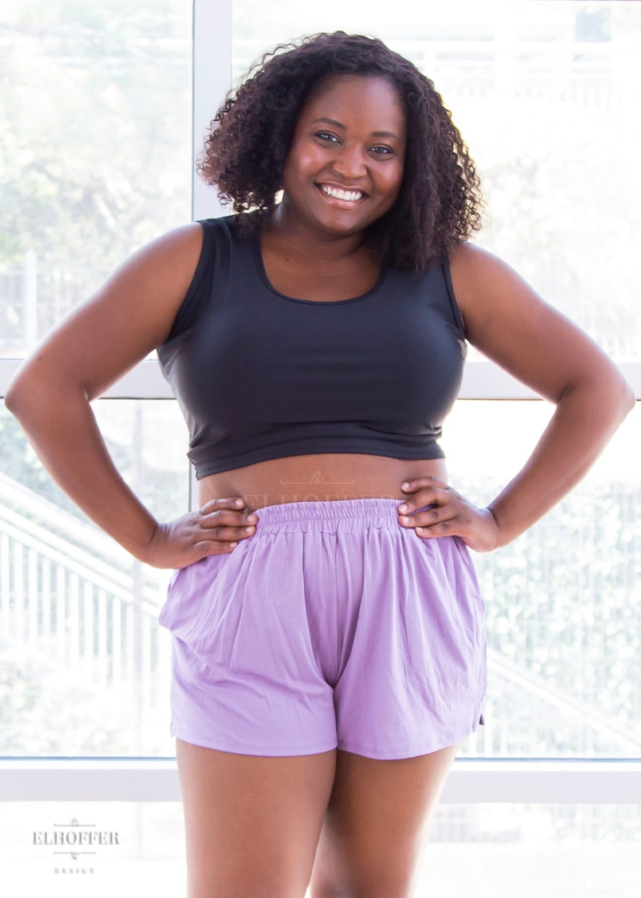 Essential Cozy Lounge Short - Lilac Bottoms