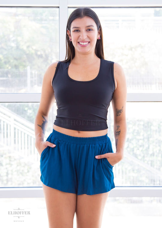 Essential Cozy Lounge Short - Cerulean