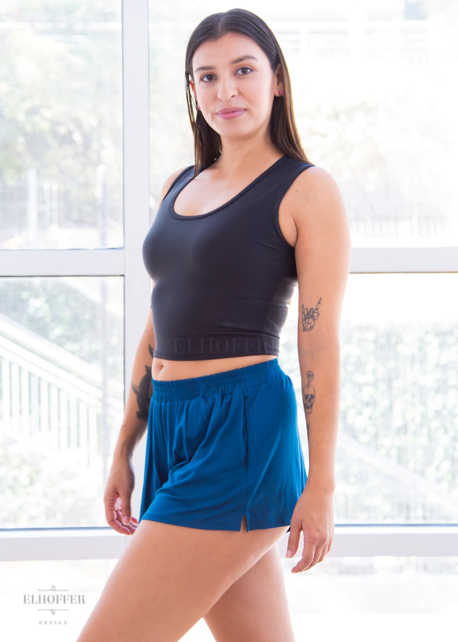 Essential Cozy Lounge Short - Cerulean