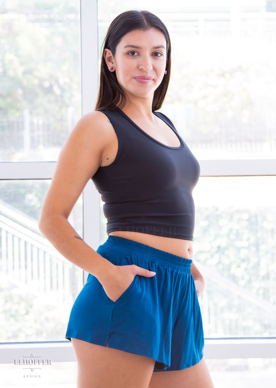 Essential Cozy Lounge Short - Cerulean