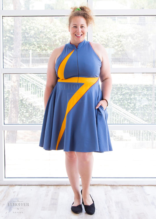 Marvelous Bolt Zipup Dress